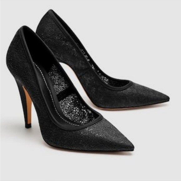 ✨NWT | Zara | Black pointy high heels - Picture 3 of 10